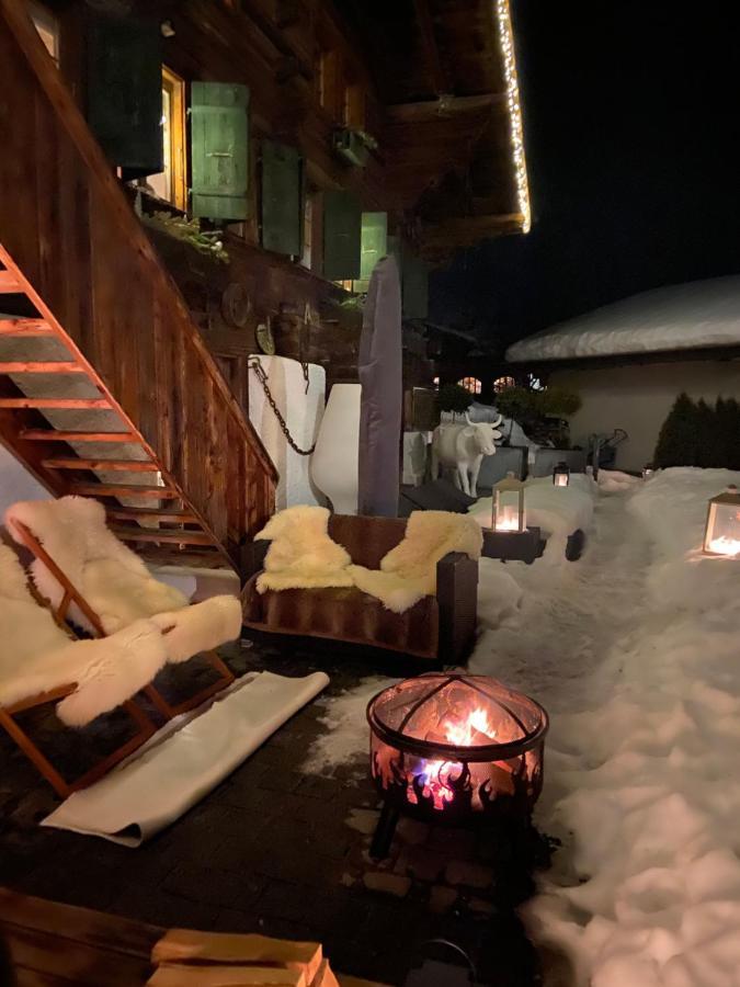 Gstaad - Luxueux Appartement Design ***** Gsteig Luaran gambar